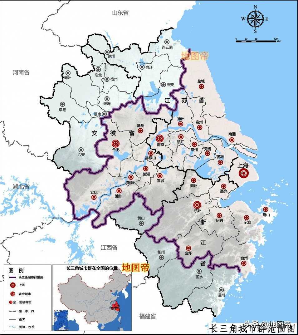 长三角地区包括哪些城市（长江三角洲地区城市分布）