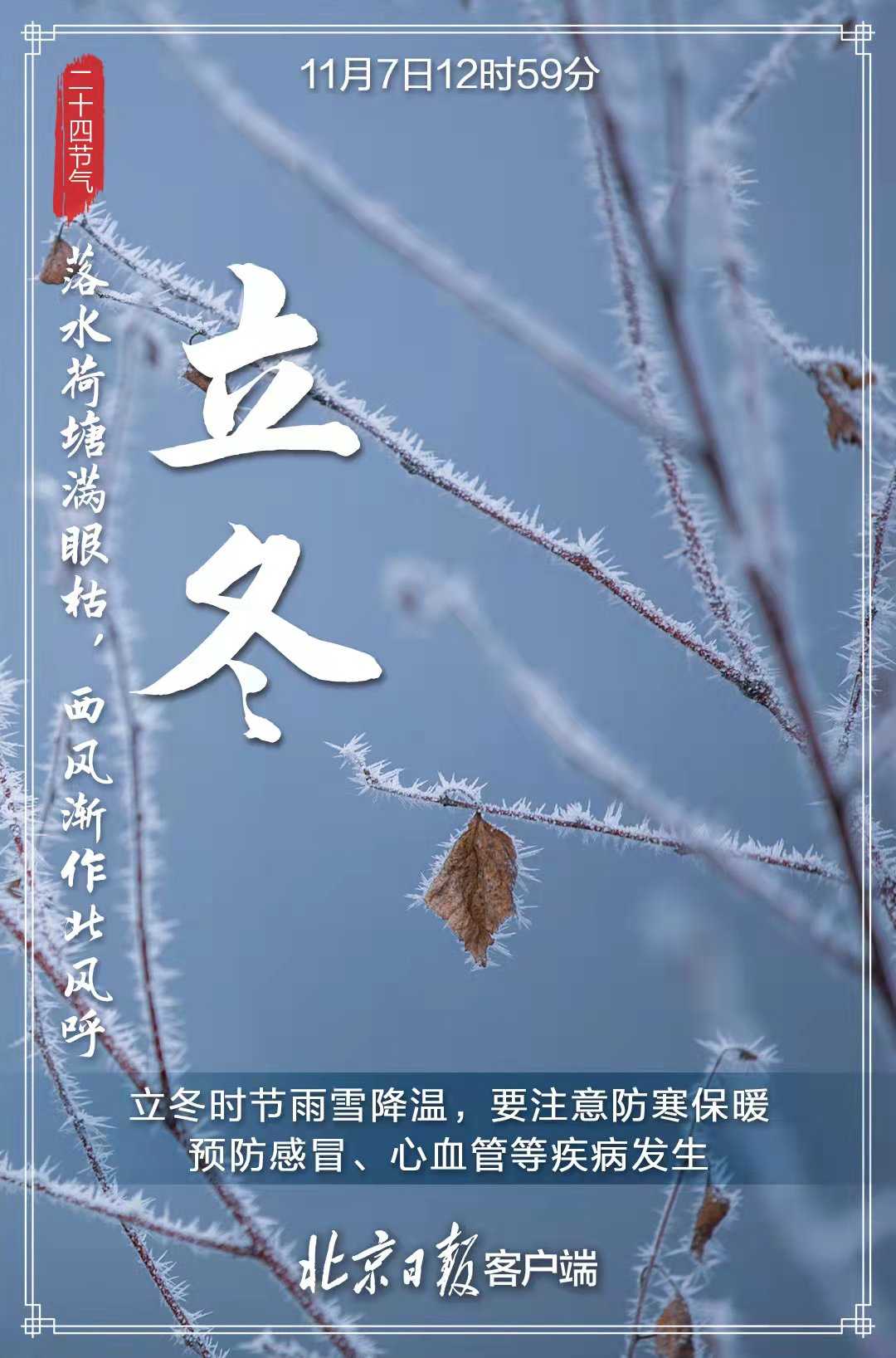 今日立冬！北京迎来今冬初雪，去吃碗热气腾腾的饺子吧