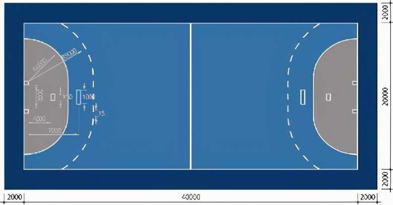 标准篮球场地尺寸图（篮球场地标准尺寸图纸详细）